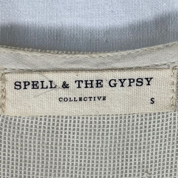 Spell Scorpio Cream Cloth Romper Sz S - Picture 7 of 9